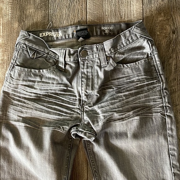 EXPRESS MEN RICCO SLIM FIT, LOW RISE, STRAIGHT LEG, 30X32 - Picture 11 of 12